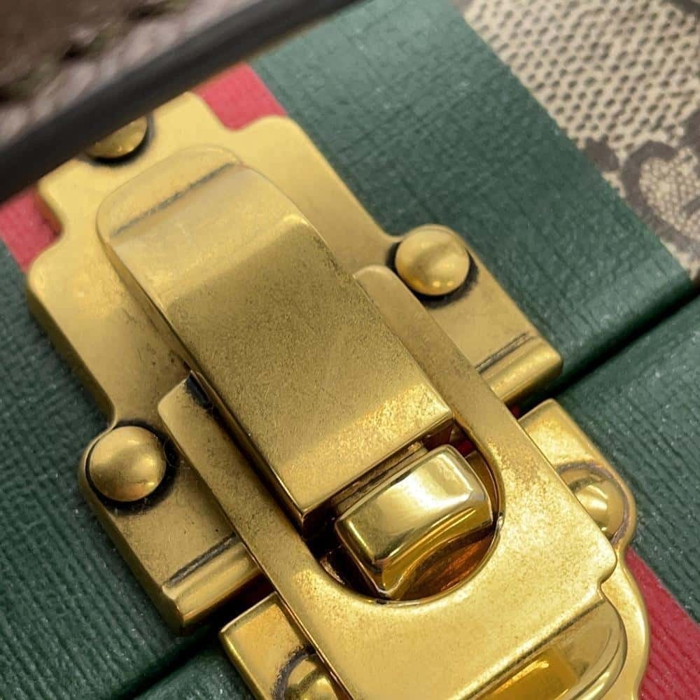 Gucci Savoy Handbag Beauty Case GG Supreme Shoulder Bag - Picture 12 of 12